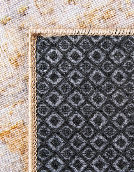 Washable Yellow 2' x 6' Timeless Runner Area Rug Easy to Clean Stain Resistant & Durable Traditional Classic Vintage Design Carpet for Sale at Rug Engine