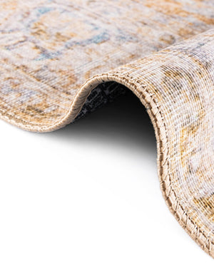 Yellow 8' x 10' 6 Timeless Washable Oval Rug