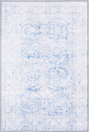Blue 2' x 3' Timeless Washable Rectangle Rug