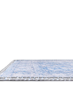 Washable Blue 3' 6 x 5' 6 Timeless Rectangle Area Rug Easy to Clean Stain Resistant & Durable Traditional Classic Vintage Design Carpet for Sale at Rug Engine
