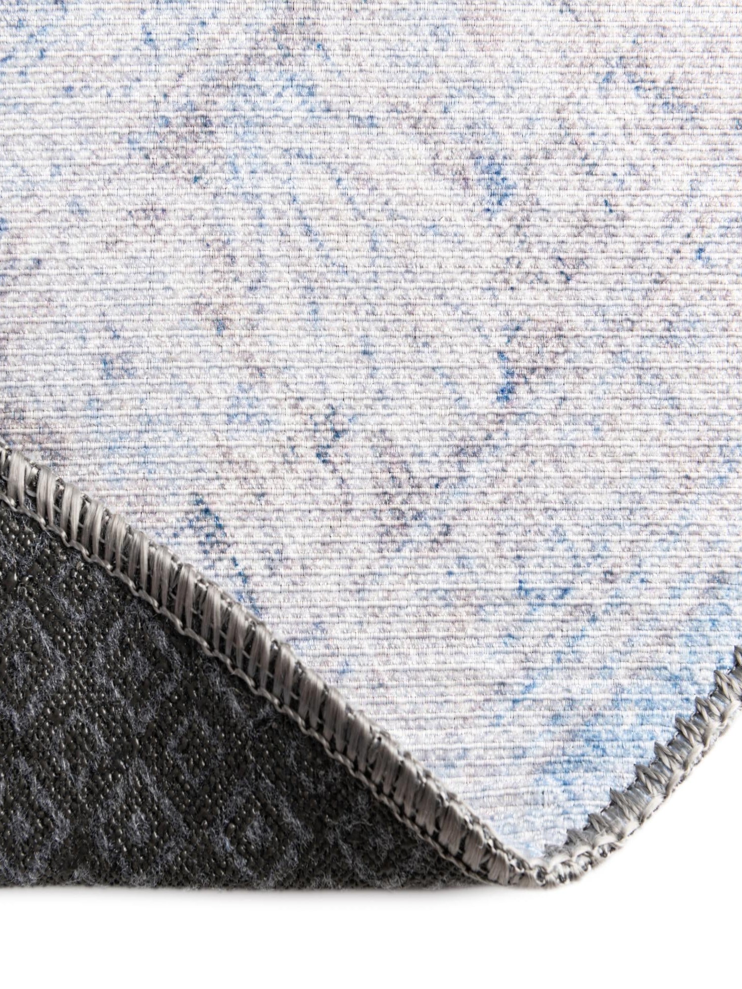 Washable Blue 7' 7 x 7' 7 Timeless Round Area Rug Easy to Clean Stain Resistant & Durable Traditional Classic Vintage Design Carpet for Sale at Rug Engine