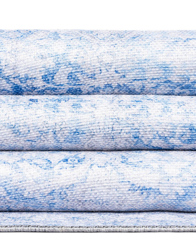 Blue 8' x 8' Timeless Washable Square Rug