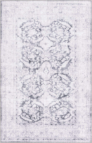 Charcoal 4' x 6' Timeless Washable Rectangle Rug
