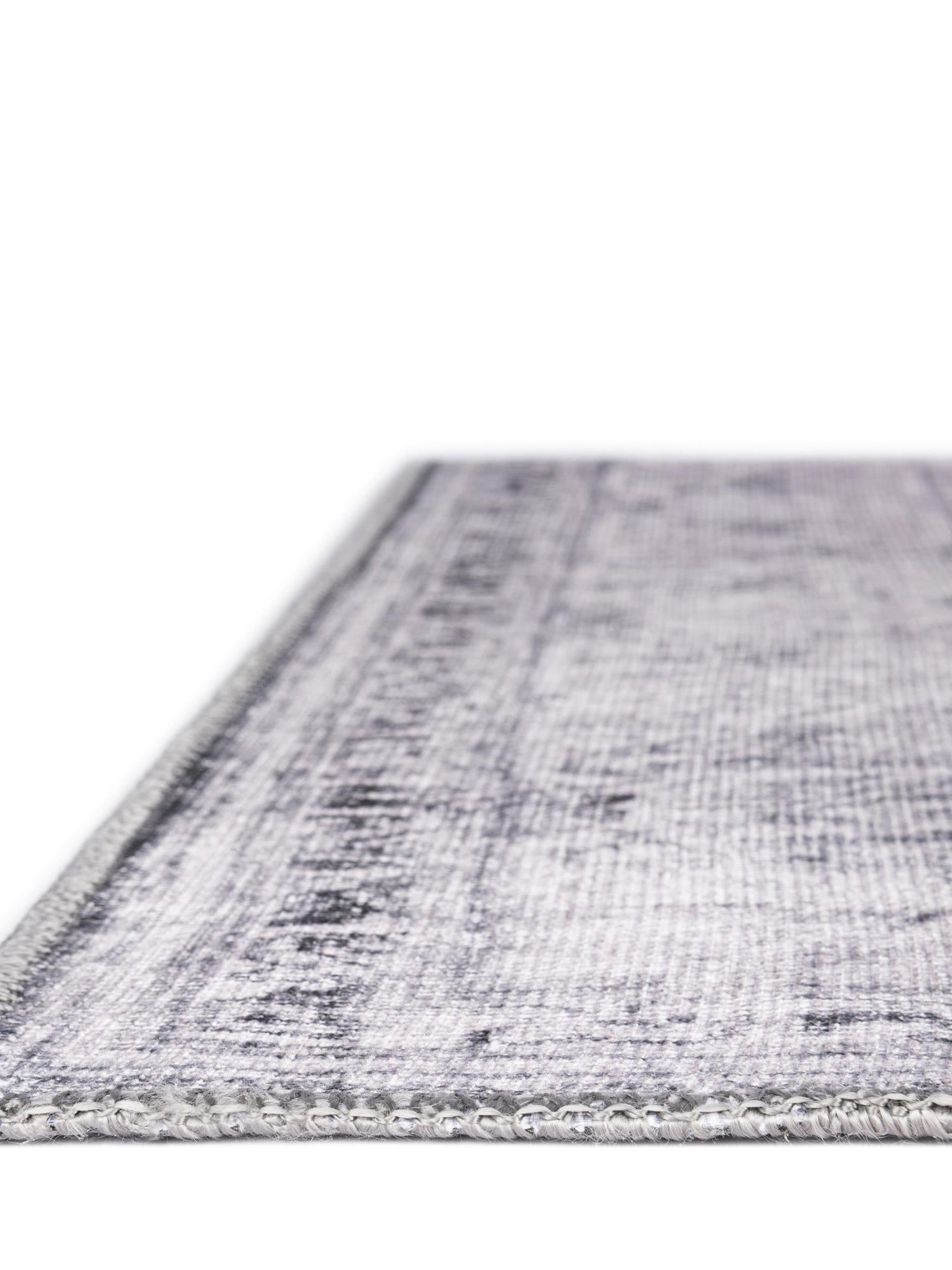 Washable Charcoal 7' 6 x 10' 6 Timeless Rectangle Area Rug Easy to Clean Stain Resistant & Durable Traditional Classic Vintage Design Carpet for Sale at Rug Engine