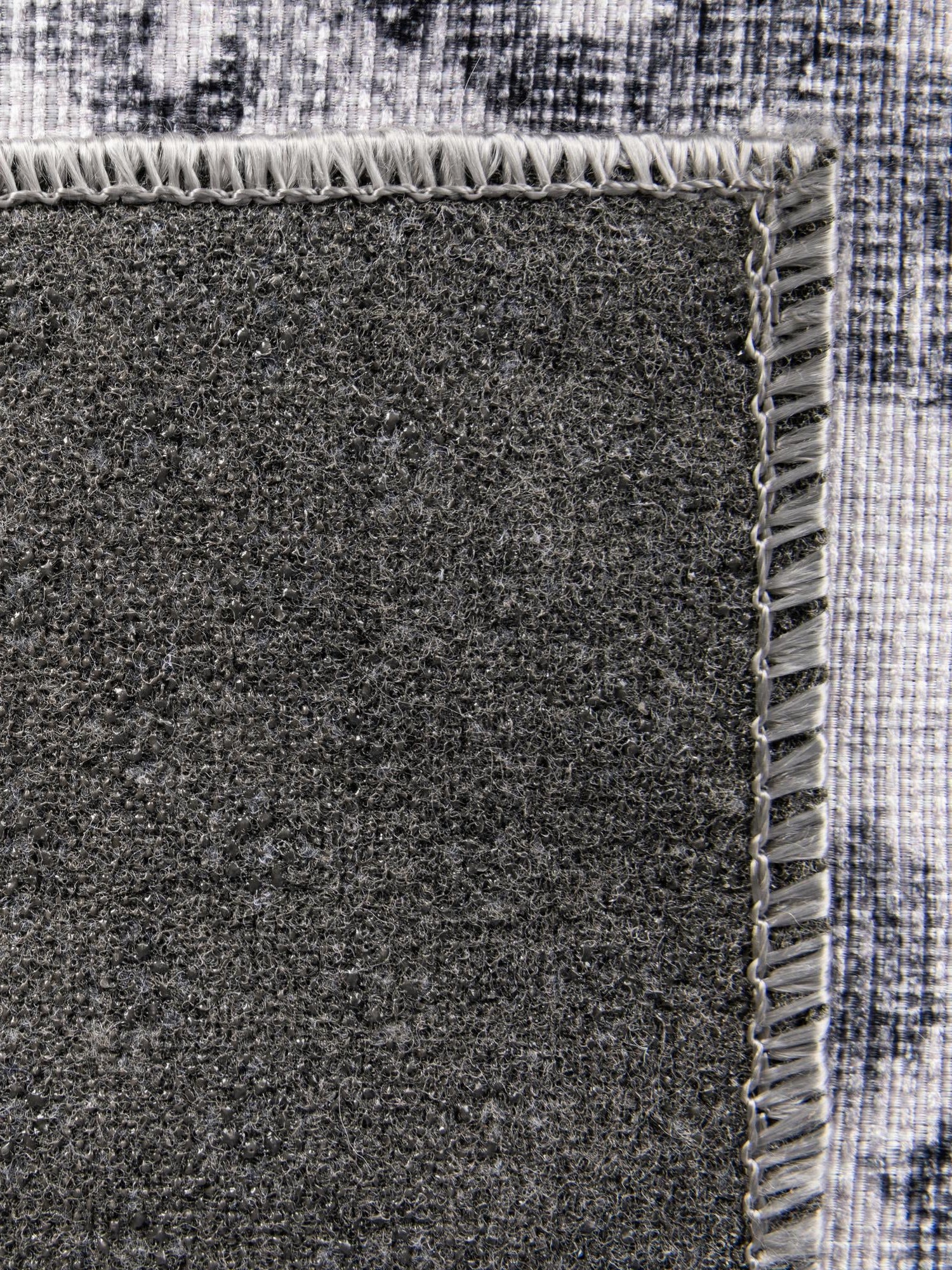 Washable Charcoal 7' 6 x 10' 6 Timeless Rectangle Area Rug Easy to Clean Stain Resistant & Durable Traditional Classic Vintage Design Carpet for Sale at Rug Engine