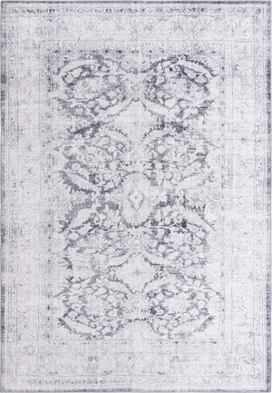 Charcoal 8' 4 x 12' Timeless Washable Rectangle Rug