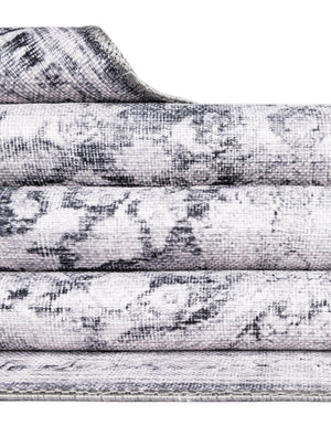 Charcoal 2' 6 x 12' Timeless Washable Runner Rug