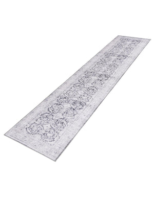 Charcoal 2' 6 x 12' Timeless Washable Runner Rug