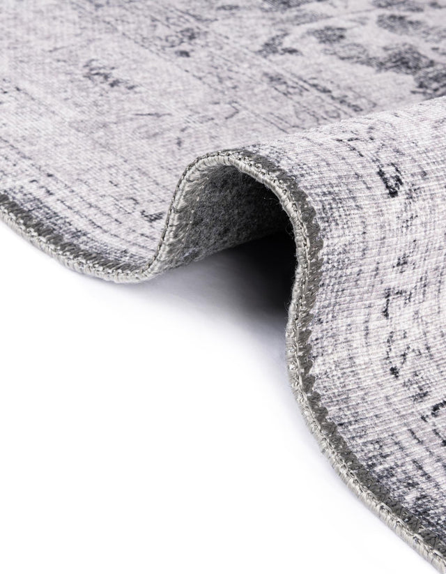Charcoal 5' x 5' Timeless Washable Round Rug