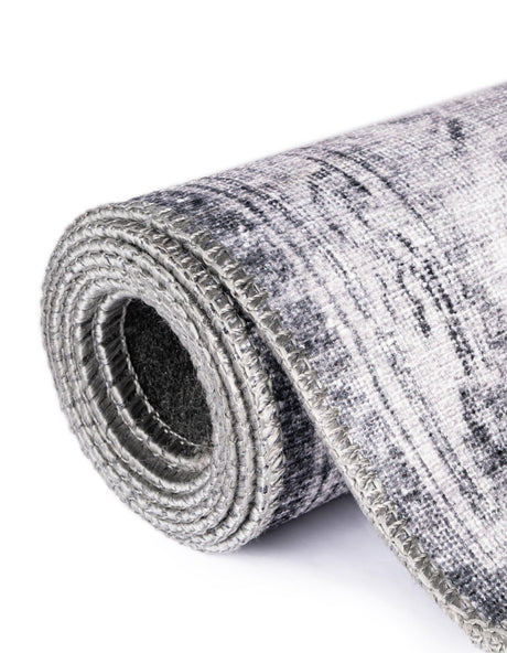 Charcoal 5' x 5' Timeless Washable Round Rug