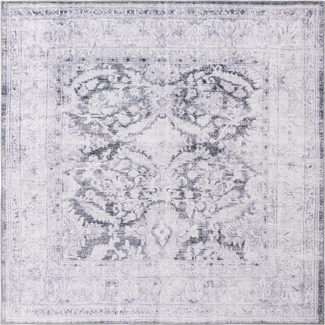 Charcoal 8' x 8' Timeless Washable Square Rug
