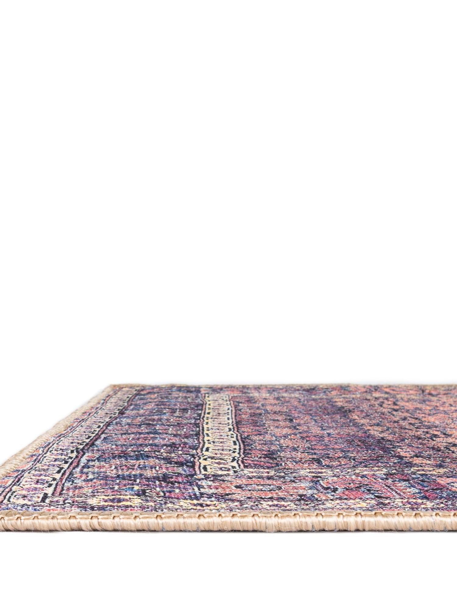 Washable Navy Blue 5' x 8' Timeless Washable Rectangle Area Rug Easy to Clean Stain Resistant & Durable Traditional Classic Vintage Design Carpet for Sale at Rug Engine