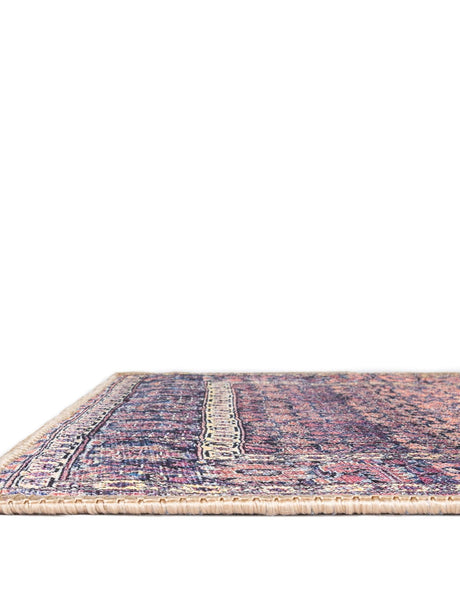 Washable Navy Blue 5' x 8' Timeless Washable Rectangle Area Rug Easy to Clean Stain Resistant & Durable Traditional Classic Vintage Design Carpet for Sale at Rug Engine