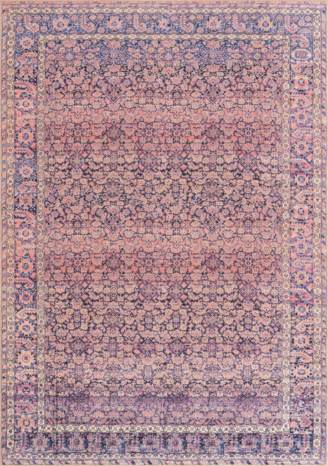 Navy Blue 8' x 10' 6 Timeless Washable Rectangle Rug