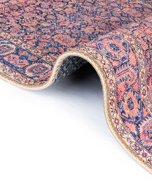 Navy Blue 8' x 10' 6 Timeless Washable Oval Rug