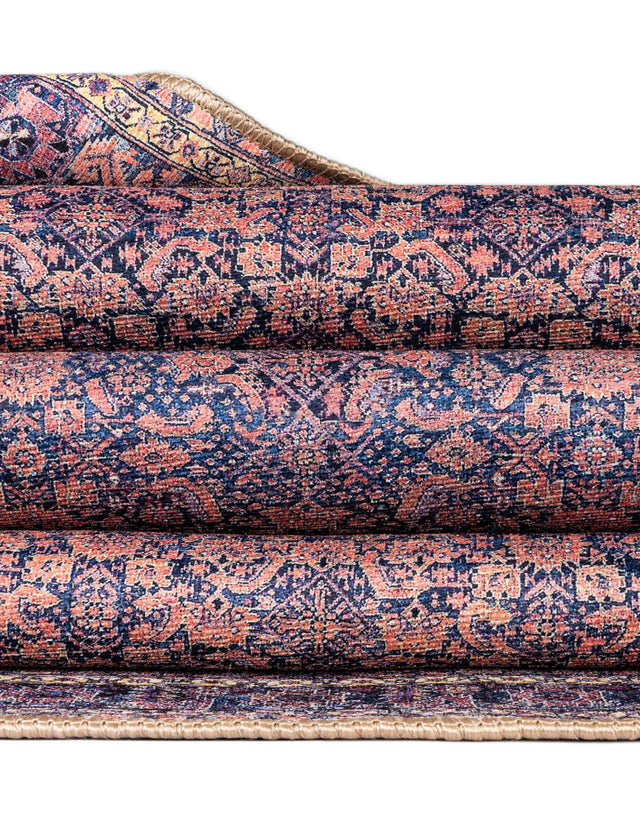 Navy Blue 8' x 10' 6 Timeless Washable Oval Rug