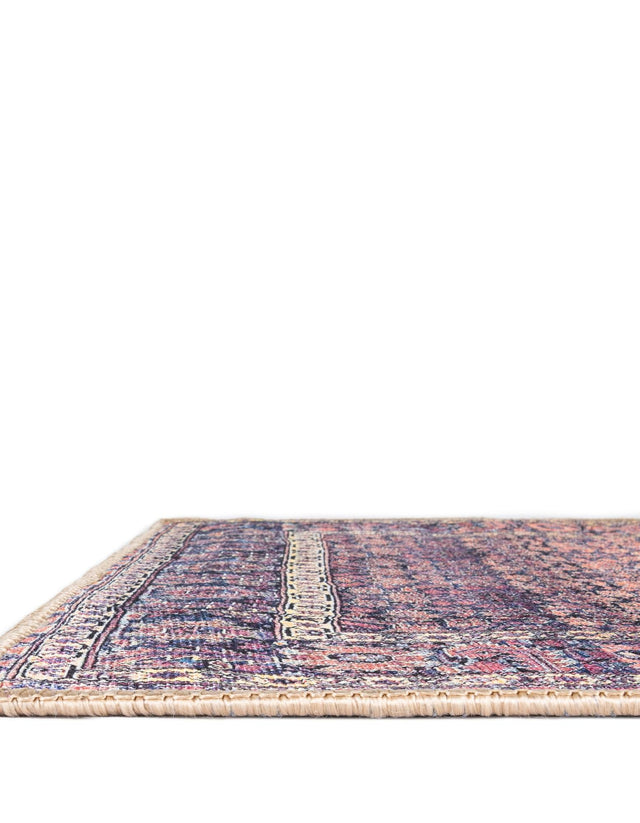 Washable Navy Blue 7' 6 x 7' 6 Timeless Octagon Area Rug Easy to Clean Stain Resistant & Durable Traditional Classic Vintage Design Carpet for Sale at Rug Engine