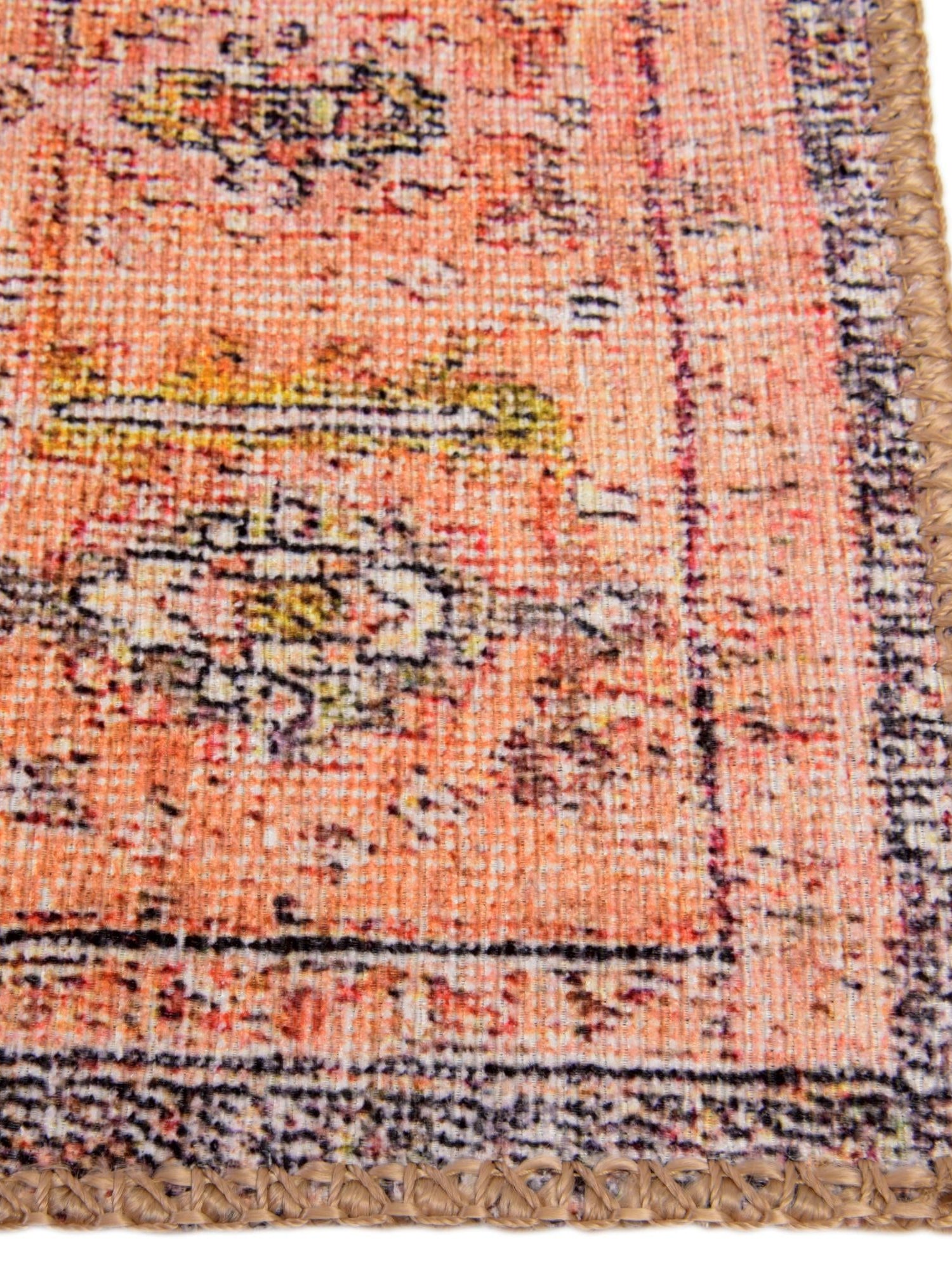 Washable Rust Red 5' x 8' Timeless Rectangle Area Rug Easy to Clean Stain Resistant & Durable Traditional Classic Vintage Design Carpet for Sale at Rug Engine