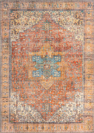 Rust Red 8' x 10' 6 Timeless Washable Rectangle Rug