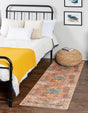 Rust Red 2' x 6' Timeless Washable Runner Rug