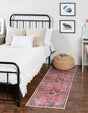 Red 2' x 8' Timeless Washable Runner Rug