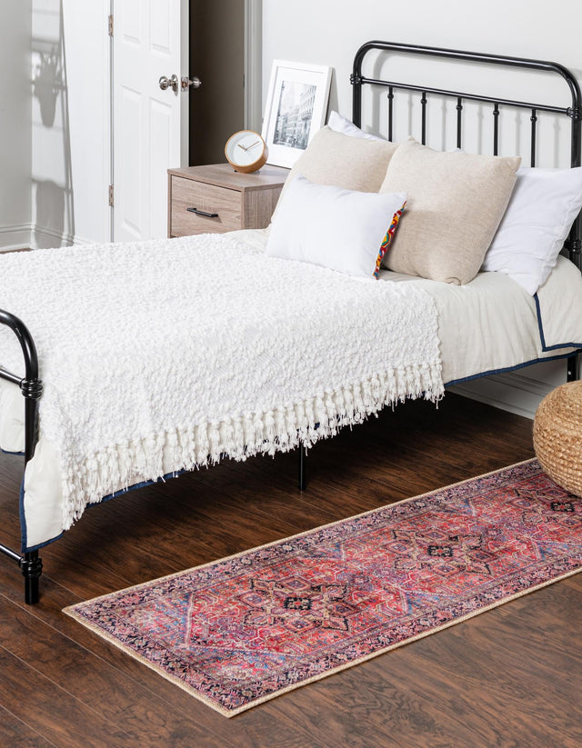 Red 2' 6 x 14' 1 Timeless Washable Runner Rug