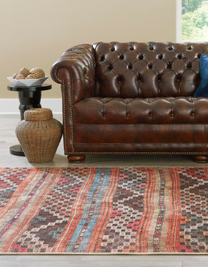 Multicolor 8' 4 x 12' Timeless Washable Rectangle Rug