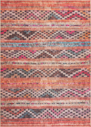 Multicolor 8' x 10' 6 Timeless Washable Rectangle Rug