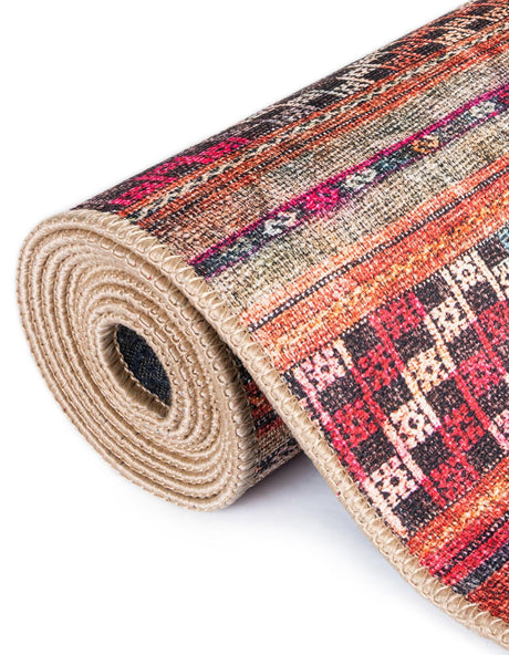 Washable Multicolor 2' x 6' Timeless Runner Area Rug Easy to Clean Stain Resistant & Durable Traditional Classic Vintage Design Carpet for Sale at Rug Engine