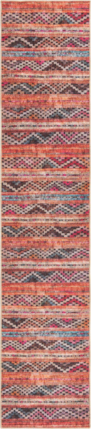 Multicolor 2' 6 x 12' Timeless Washable Runner Rug