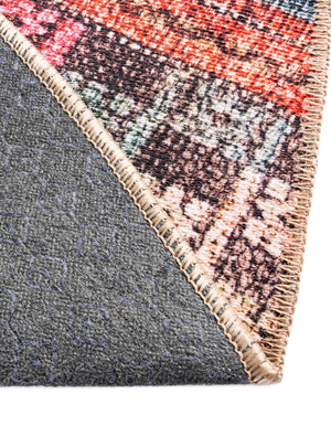 Multicolor 8' x 10' 6 Timeless Washable Oval Rug