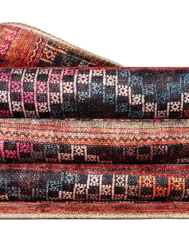 Multicolor 8' x 8' Timeless Washable Square Rug