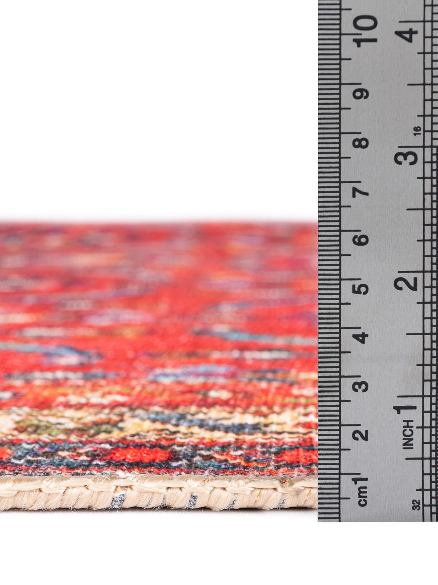 Washable Red 5' x 8' Timeless Rectangle Area Rug Easy to Clean Stain Resistant & Durable Traditional Classic Vintage Design Carpet for Sale at Rug Engine