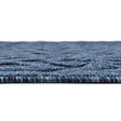 Navy Blue 7' x 7' Outdoor Trellis Textured Round Area Rug Weather Resistant for Patio, Deck, Terrace, Balcony, Porch Geometric Design Water Safe Outside Carpet for Sale at Rug Engine