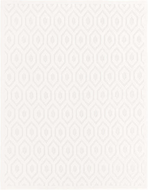 Ivory 7' 10 x 10' Outdoor Trellis Textured Rectangle Area Rug Weather Resistant for Patio, Deck, Terrace, Balcony, Porch Geometric Design Water Safe Outside Carpet for Sale at Rug Engine