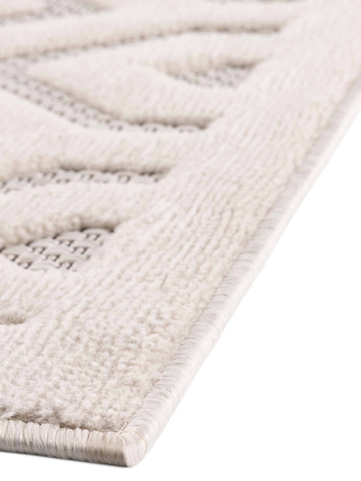 Ivory 5' 3 x 8' Outdoor Trellis Textured Rectangle Area Rug Weather Resistant for Patio, Deck, Terrace, Balcony, Porch Geometric Design Water Safe Outside Carpet for Sale at Rug Engine