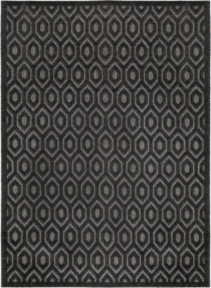 Charcoal 9' x 12' Outdoor Trellis Textured Rectangle Area Rug Weather Resistant for Patio, Deck, Terrace, Balcony, Porch Geometric Design Water Safe Outside Carpet for Sale at Rug Engine