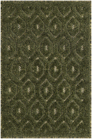 Green 2' x 3' Outdoor Trellis Textured Rectangle Area Rug Weather Resistant for Patio, Deck, Terrace, Balcony, Porch Geometric Design Water Safe Outside Carpet for Sale at Rug Engine