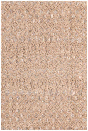 Beige 4' x 6' Outdoor Trellis Textured Rectangle Area Rug Weather Resistant for Patio, Deck, Terrace, Balcony, Porch Geometric Design Water Safe Outside Carpet for Sale at Rug Engine
