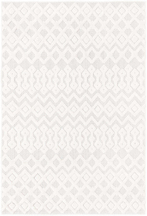 Ivory 4' x 6' Outdoor Trellis Textured Rectangle Area Rug Weather Resistant for Patio, Deck, Terrace, Balcony, Porch Geometric Design Water Safe Outside Carpet for Sale at Rug Engine
