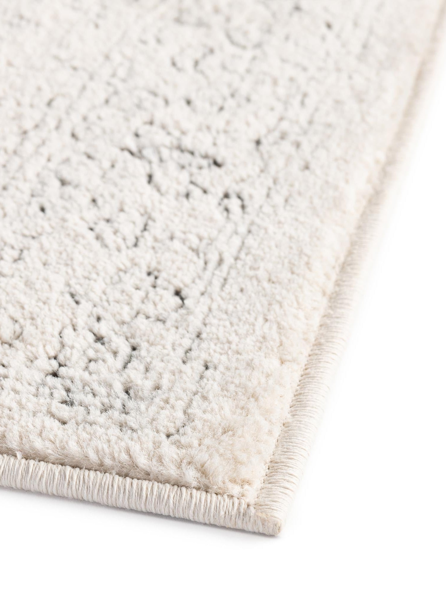 White 2' 7 x 10' Isabella Runner Area Rug Polypropylene & Polyester Traditional Elegant Carpet for Living Rooms, Dining, Office, Dorms for Sale at Rug Engine