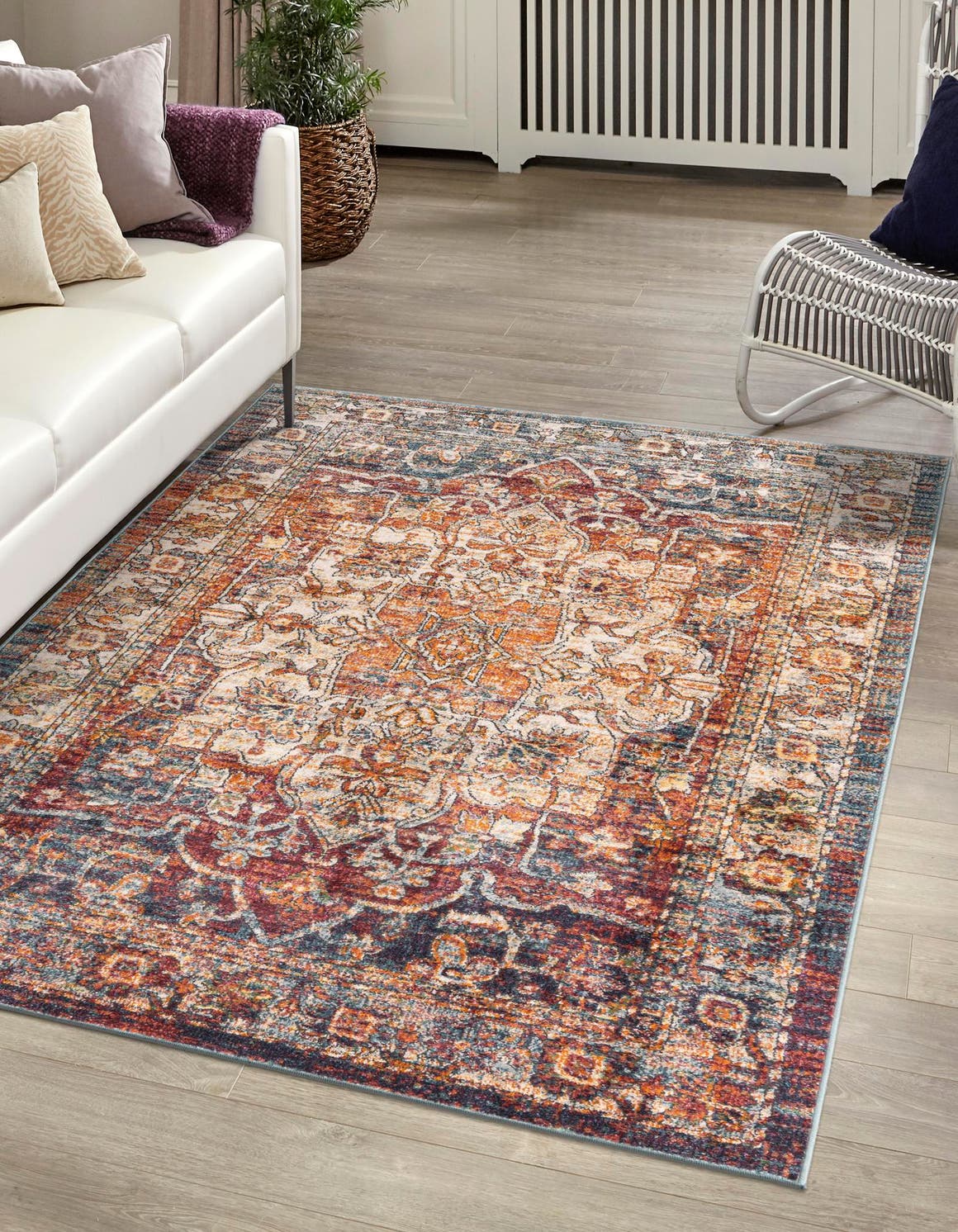 Multicolor 2' x 3' 1 Isabella Rectangle Area Rug Polypropylene & Polyester Traditional Elegant Carpet for Living Rooms, Dining, Office, Dorms for Sale at Rug Engine