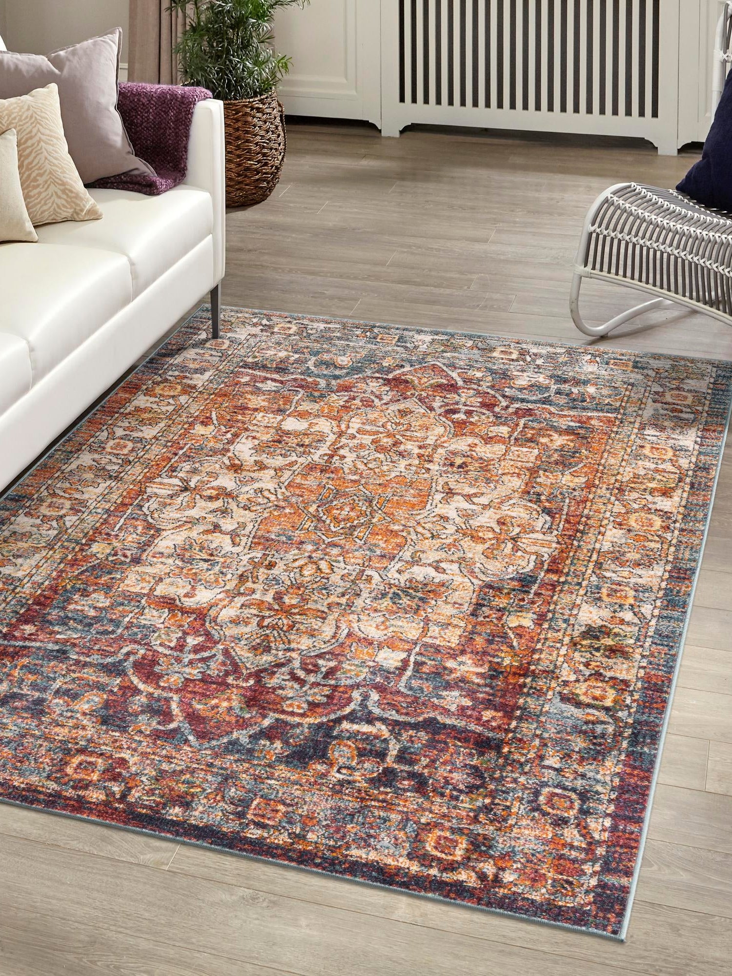 Multicolor 1' 4 x 1' 4 Isabella Sample Area Rug Polypropylene & Polyester Traditional Elegant Carpet for Living Rooms, Dining, Office, Dorms for Sale at Rug Engine