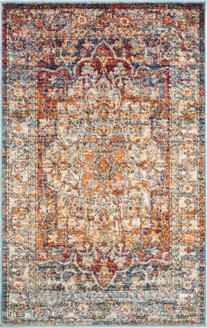 Multicolor 3' 3 x 5' 3 Isabella Rectangle Area Rug Polypropylene & Polyester Traditional Elegant Carpet for Living Rooms, Dining, Office, Dorms for Sale at Rug Engine