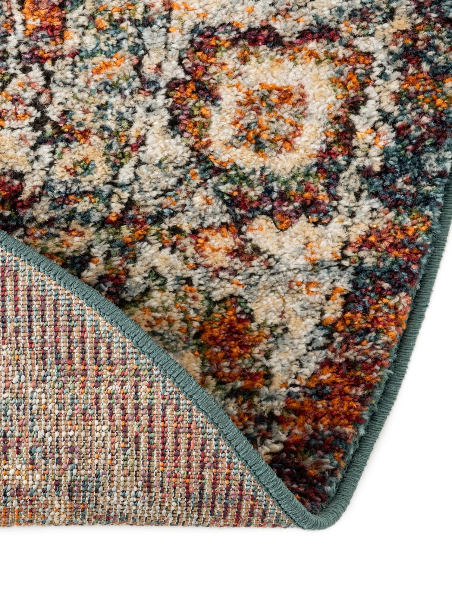 Multicolor 10' x 10' Isabella Round Area Rug Polypropylene & Polyester Traditional Elegant Carpet for Living Rooms, Dining, Office, Dorms for Sale at Rug Engine