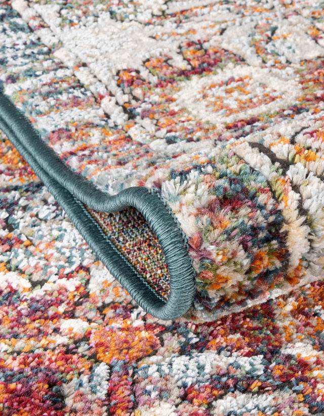 Multicolor 7' 10 x 7' 10 Isabella Octagon Area Rug Polypropylene & Polyester Traditional Elegant Carpet for Living Rooms, Dining, Office, Dorms for Sale at Rug Engine