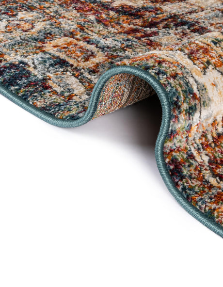 Multicolor 6' 1 x 6' 1 Isabella Octagon Area Rug Polypropylene & Polyester Traditional Elegant Carpet for Living Rooms, Dining, Office, Dorms for Sale at Rug Engine