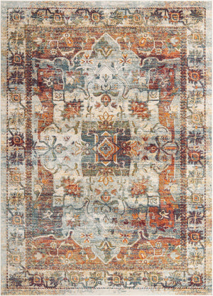 Ivory 10' x 14' 1 Isabella Rectangle Area Rug Polypropylene & Polyester Traditional Elegant Carpet for Living Rooms, Dining, Office, Dorms for Sale at Rug Engine