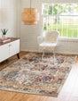 Ivory 3' 3 x 5' 3 Isabella Rectangle Area Rug Polypropylene & Polyester Traditional Elegant Carpet for Living Rooms, Dining, Office, Dorms for Sale at Rug Engine