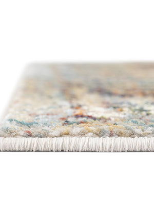Ivory 2' x 6' 1 Isabella Runner Area Rug Polypropylene & Polyester Traditional Elegant Carpet for Living Rooms, Dining, Office, Dorms for Sale at Rug Engine